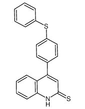 4-(4-thiophenoxyphenyl)-2(1H)-quinolinethione Structure