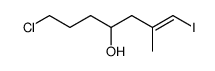 (E)-7-Chloro-1-iodo-2-methyl-hept-1-en-4-ol Structure