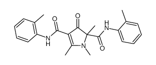 1,2,5-trimethyl-3-oxo-N2,N4-di-o-tolyl-2,3-dihydro-1H-pyrrole-2,4-dicarboxamide Structure