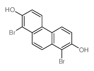 2,7-Phenanthrenediol,1,8-dibromo- structure