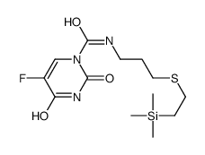 5-fluoro-2,4-dioxo-N-[3-(2-trimethylsilylethylsulfanyl)propyl]pyrimidine-1-carboxamide结构式