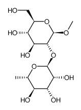 methyl 2-O-α-L-rhamnopyranosyl-β-D-glucopyranoside结构式