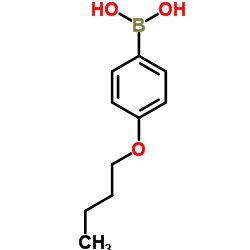 4-正丁氧基苯硼酸结构式