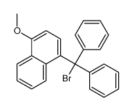 1-[bromo(diphenyl)methyl]-4-methoxynaphthalene结构式