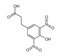 3-(3,5-DINITRO-4-HYDROXYPHENYL)*PROPIONI C ACID Structure