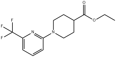 Ethyl 1-[6-(trifluoromethyl)pyridin-2-yl]piperidine-4-carboxylate Structure