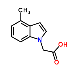 (4-Methyl-1H-indol-1-yl)acetic acid Structure