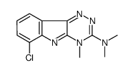 6-chloro-N,N,4-trimethyl-[1,2,4]triazino[5,6-b]indol-3-amine结构式