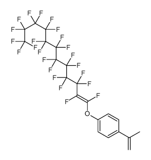 1-prop-1-en-2-yl-4-(1,2,3,3,4,4,5,5,6,6,7,7,8,8,9,9,10,10,11,11,12,12,12-tricosafluorododec-1-enoxy)benzene结构式