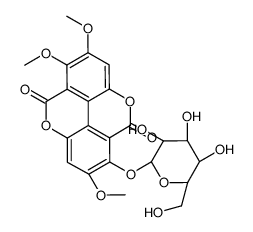 3,7,8-tri-O-methylellagic acid 4-glucoside结构式