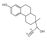 3-hydroxy-14,15-secoestra-1,3,5(10)-trien-15-yn-17-one结构式