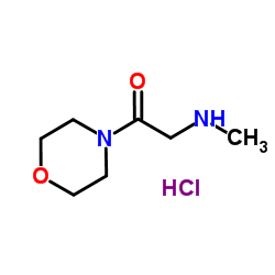 2-METHYLAMINO-1-MORPHOLIN-4-YL-ETHANONE HCL structure