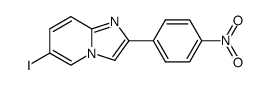 6-iodo-2-(4-nitrophenyl)imidazo[1,2-a]pyridine Structure