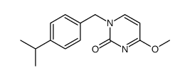 4-methoxy-1-[(4-propan-2-ylphenyl)methyl]pyrimidin-2-one结构式