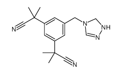 2-[3-(2-cyanopropan-2-yl)-5-(1,2,4-triazol-4-ylmethyl)phenyl]-2-methyl-propaneni Structure