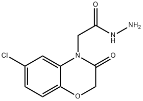 2-(6-chloro-2,3-dihydro-3-oxobenzo[b][1,4]oxazin-4-yl)acetohydrazide Structure