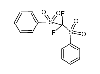 1,1-difluoro-1,1-bis(phenylsulfonyl)methane Structure