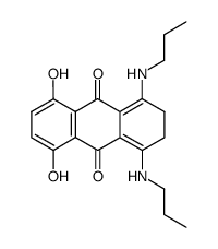 5,8-dihydroxy-1,4-bis(propylamino)-2,3-dihydroanthracene-9,10-dione Structure