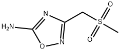 3-(methanesulfonylmethyl)-2,5-dihydro-1,2,4-oxadiazol-5-imine结构式