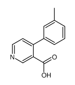 4-(3-methylphenyl)pyridine-3-carboxylic acid Structure