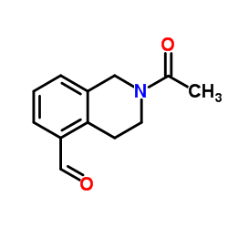 2-acetyl-1,2,3,4-tetrahydroisoquinoline-5-carbaldehyde结构式