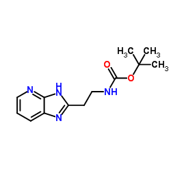 2-Methyl-2-propanyl [2-(1H-imidazo[4,5-b]pyridin-2-yl)ethyl]carbamate Structure