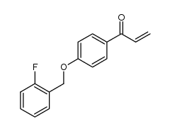 1-(4-[2-fluorobenzyloxy]phenyl)-2-propen-1-one结构式