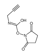 (2,5-dioxopyrrolidin-1-yl) N-prop-2-ynylcarbamate结构式