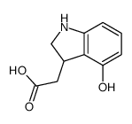 2-(4-hydroxy-2,3-dihydro-1H-indol-3-yl)acetic acid结构式