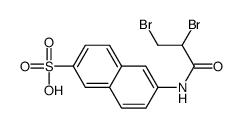 6-(2,3-dibromopropanoylamino)naphthalene-2-sulfonic acid结构式