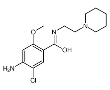 4-amino-5-chloro-2-methoxy-N-(2-piperidin-1-ylethyl)benzamide Structure