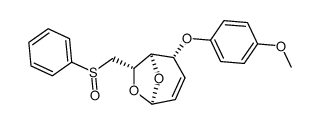 (1R,2R,5R,7S)-2-(4-methoxyphenoxy)-7-((phenylsulfinyl)methyl)-6,8-dioxabicyclo[3.2.1]oct-3-ene Structure