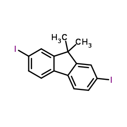 2,7-Diiodo-9,9-dimethyl-9H-fluorene structure