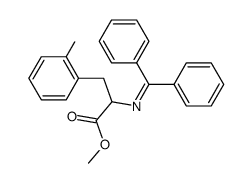 methyl 2-((diphenylmethylene)amino)-3-(o-tolyl)propanoate结构式