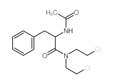 Benzenepropanamide, a-(acetylamino)-N,N-bis(2-chloroethyl)-结构式