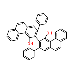 (3R)-(-)-2,2''-二苯基-[3,3''-联菲]-4,4''-二醇二氯甲烷加合物结构式