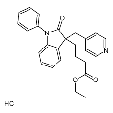 2,3-dihydro-2-oxo-1-phenyl-3-(4-pyridinylmethyl)-1H-indole-3-butanoic acid ethyl ester Structure