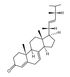 (22E,24R)-ergosta-4,7,22-triene-3-one Structure