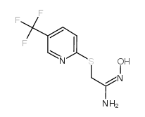 2-[5-(TRIFLUOROMETHYL)PYRID-2-YLTHIO]ACETAMIDE OXIME Structure