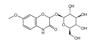 2-O-葡萄糖基-7-甲氧基-1,4(2H)-苯并噁嗪-3-酮结构式