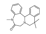 5,9,10,14b-Tetrahydro-5,10,10-trimethylisoquino[2,1-d][1,4]benzodiazepin-6(7H)-one picture