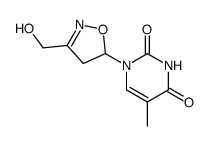 1-(3-(hydroxymethyl)-4,5-dihydroisoxazol-5-yl)-5-methylpyrimidine-2,4(1H,3H)-dione结构式