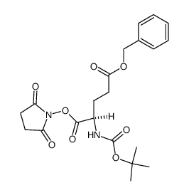 Boc-D-Glu(OBzl)-OSu structure