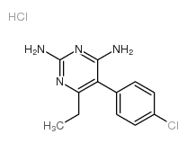 5-(4-chlorophenyl)-6-ethylpyrimidine-2,4-diamine,hydrochloride Structure