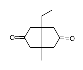 3a-ethyl-6a-methyl-1,3,4,6-tetrahydropentalene-2,5-dione Structure