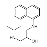 1-(Isopropylamino)-3-(1-naphthylamino)-2-propanol结构式