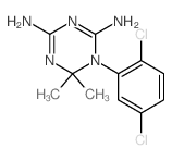 1-(2,5-dichlorophenyl)-6,6-dimethyl-1,3,5-triazine-2,4-diamine Structure