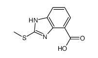 2-Methylthio-1H-benzimidazole-4-carboxylic acid结构式