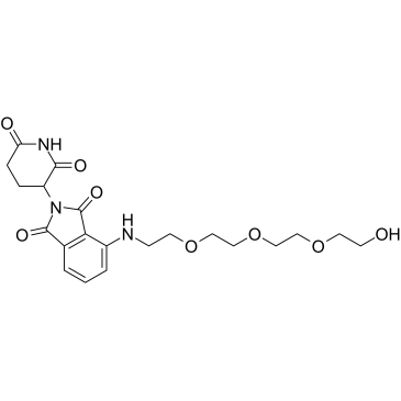 Thalidomide-NH-C2-PEG3-OH结构式