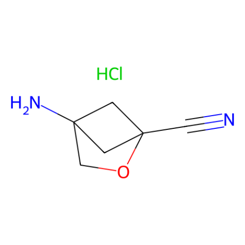 4-amino-2-oxabicyclo[2.1.1]hexane-1-carbonitrile;hydrochloride Structure